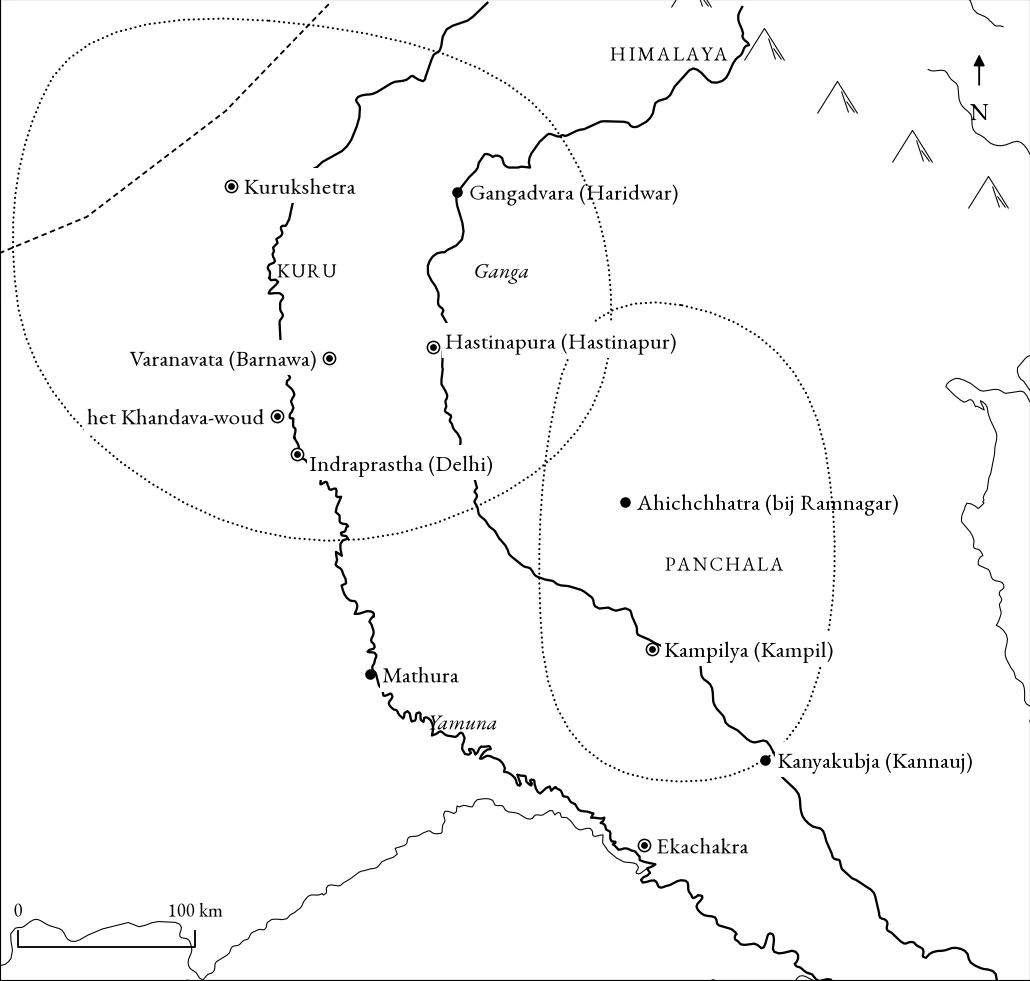 Kaart uit deel 2: Het land van de leerjaren